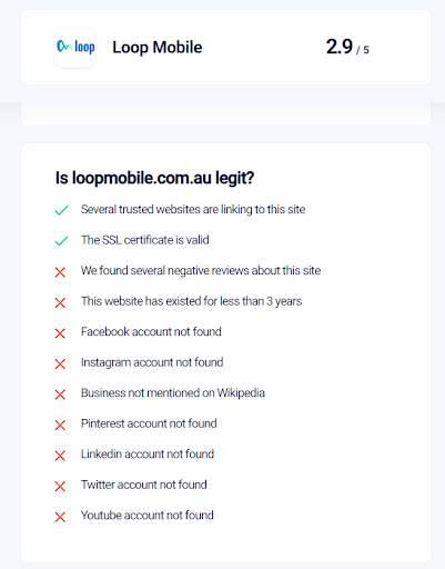 Pros and cons of Loop Mobile